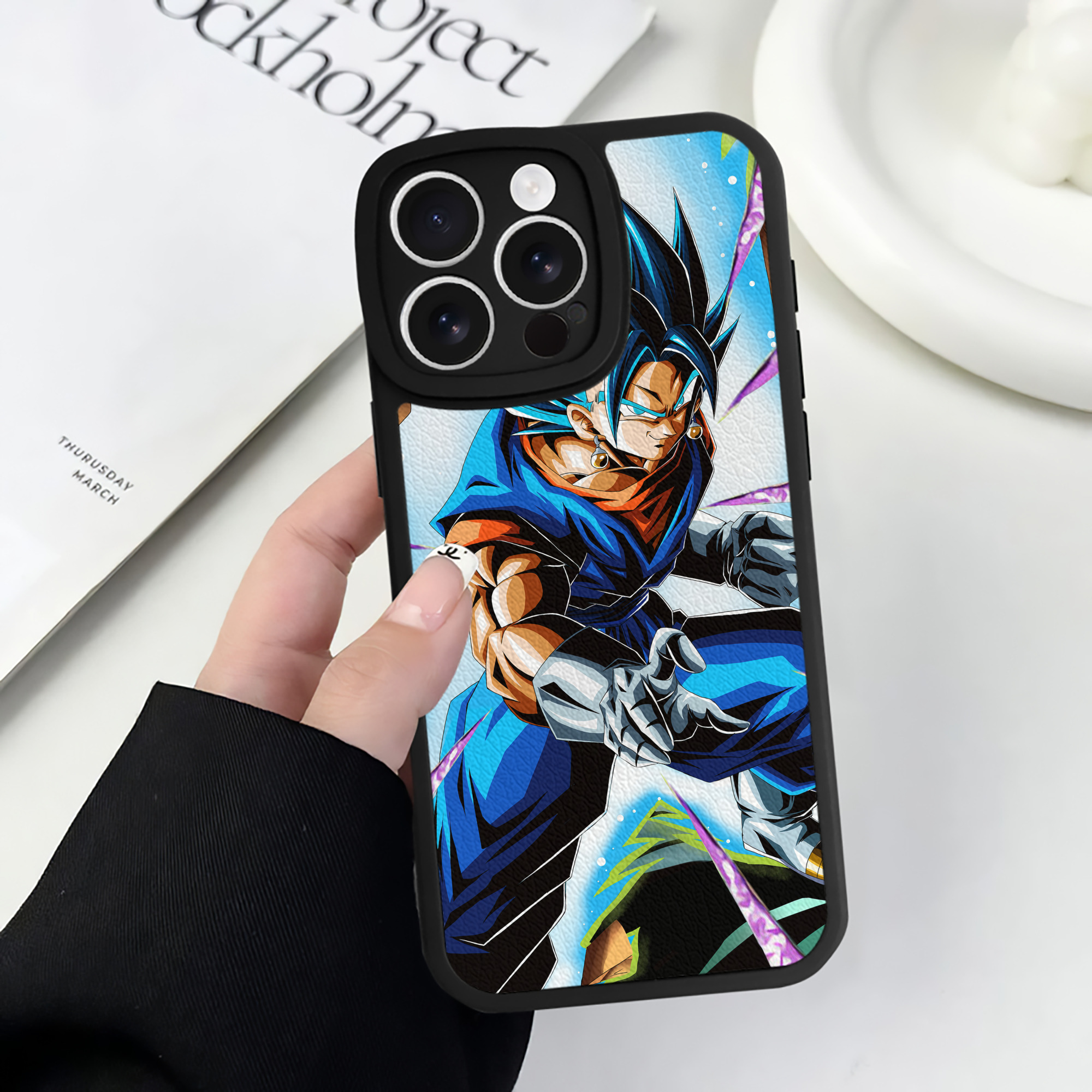 （画像用） ドラゴンボール DRAGON BALL 【iPhone 16シリーズ対応】シリコンスマホケース（レザー調） 材質：シリコン